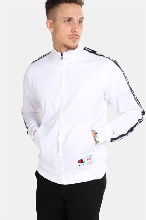 Champion Full Zip Sweatshirt White