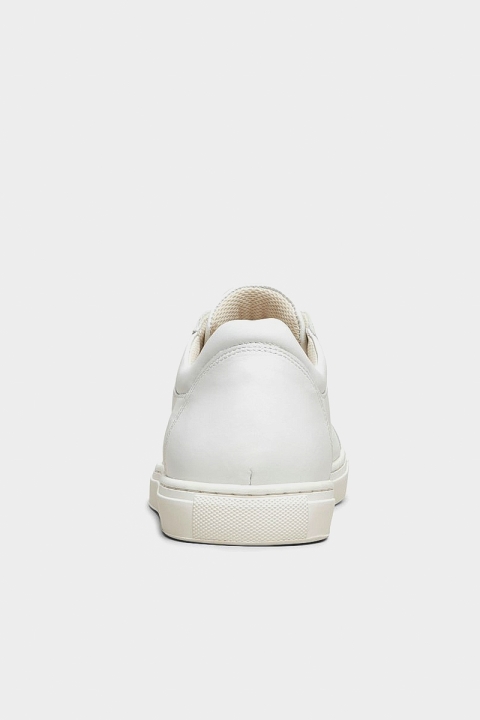 Selected SLHEVAN LEATHER TRAINER B NOOS White