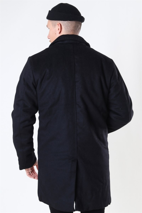 Denim Project Wool coat Black