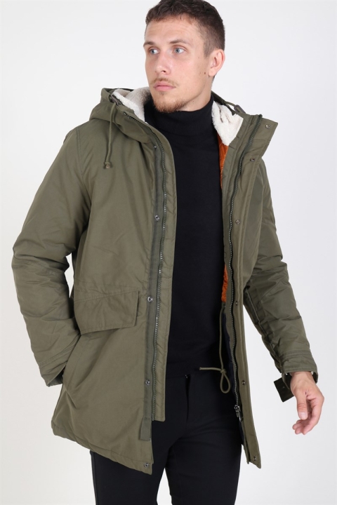 Jack & Jones Wetford Parka Jacket Olive Night