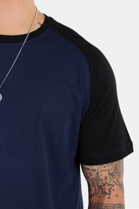 Basic Brand Raglan T-shirt Blue Navy/Black