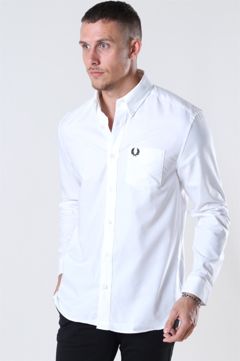 Fred Perry Oxford Shirt White