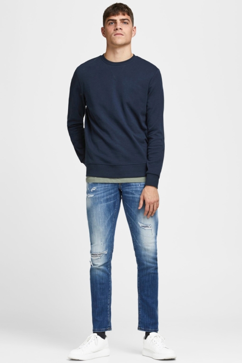 Jack & Jones JJEBASIC SWEAT CREW NECK NOOS Navy Blazer REG