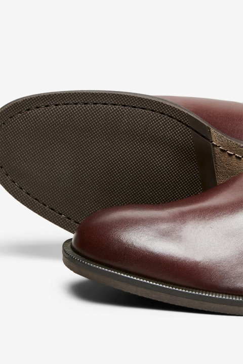 Selected Louis Leather Chelsea Boots Chestnut