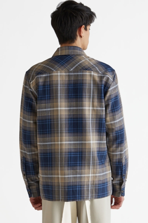 Woodbird Buel Check Shirt Blue Check