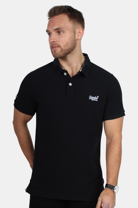 Superdry Classic Pique S/S Polo Black