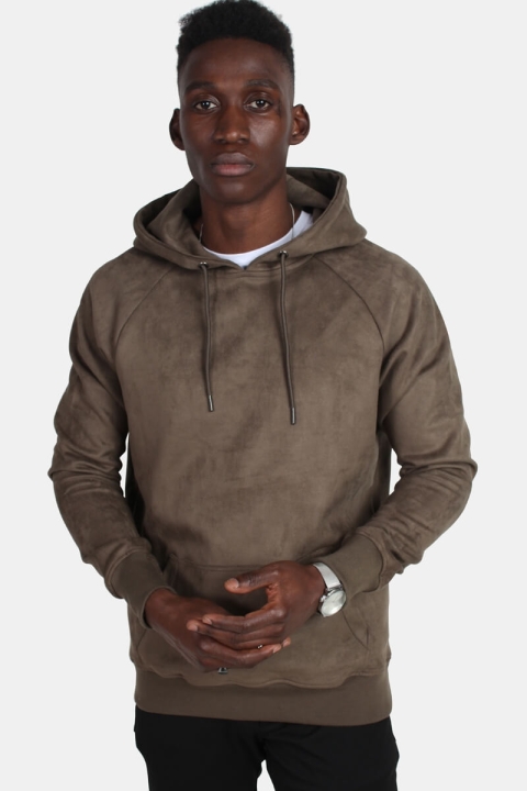 Hoodie suede deals