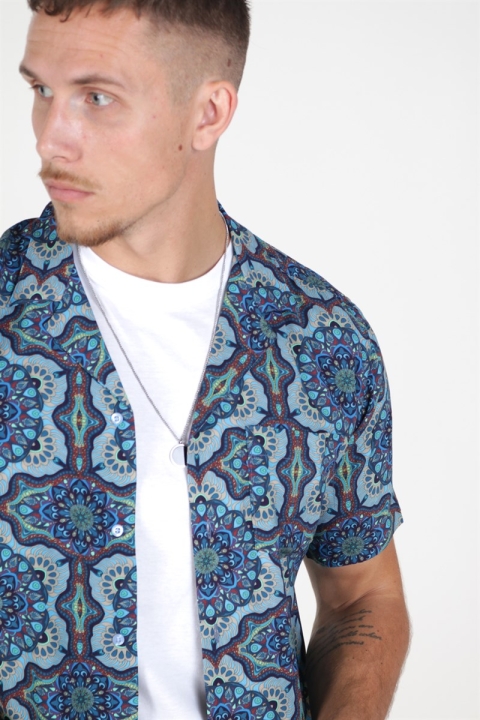 Les Deux Psychedelique Shirt Placid Blue