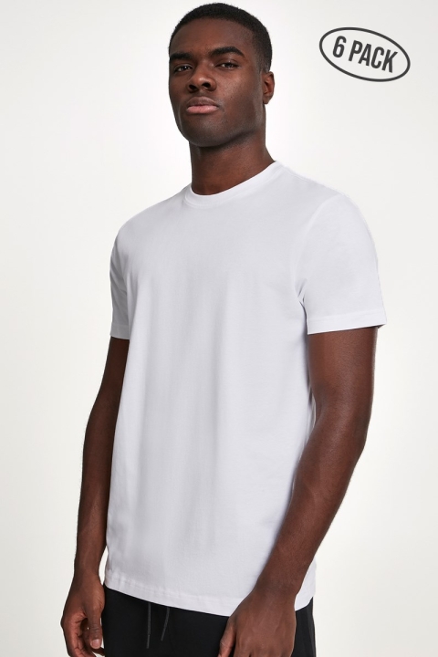 Urban Classics Basic Tee 6-Pack White