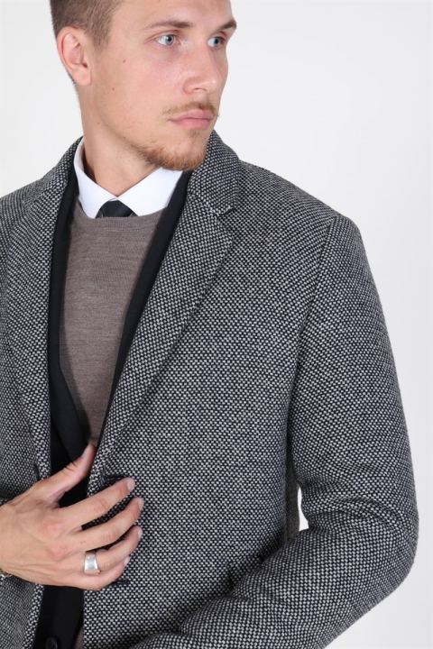 Jack & Jones Moulder Wool coat Dark Grey