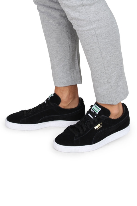 Puma Suede Classic Sneakers Black Team Gold-White