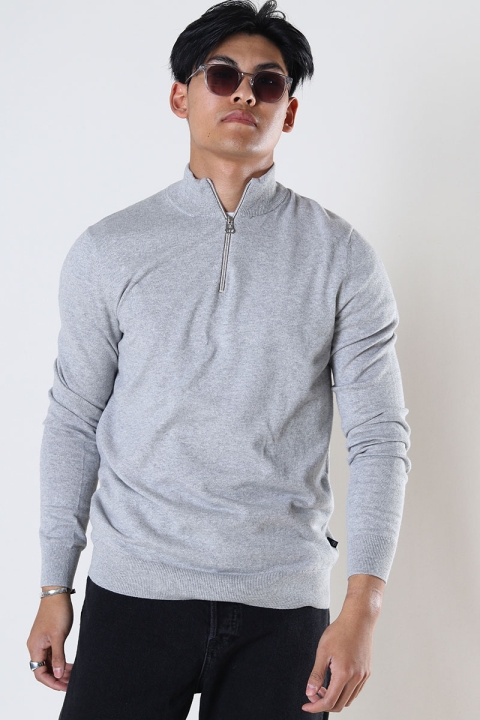 Kronstadt Toke Cashmere half zip sweater Light Grey