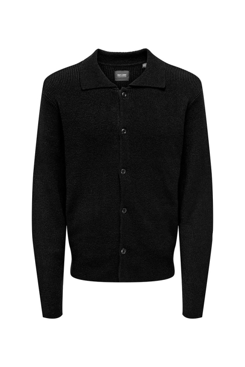 ONLY & SONS Toke Cardigan Knit Black