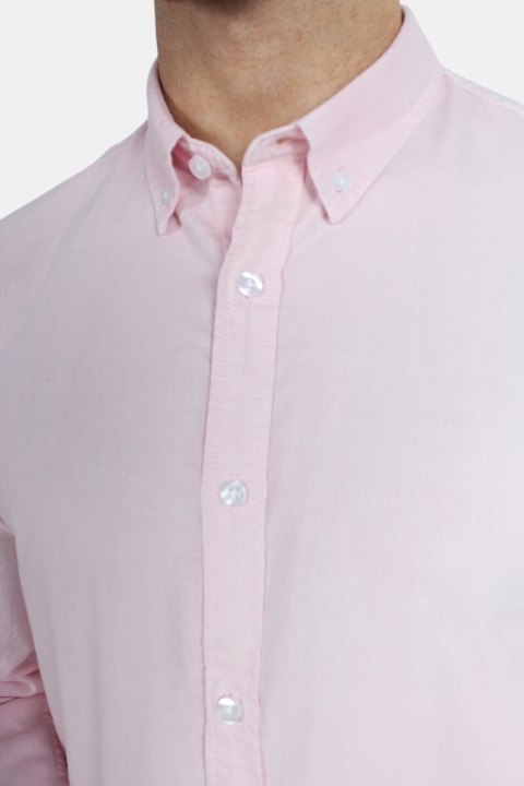 Kronstadt Johan Oxford Dyed Shirt Pink