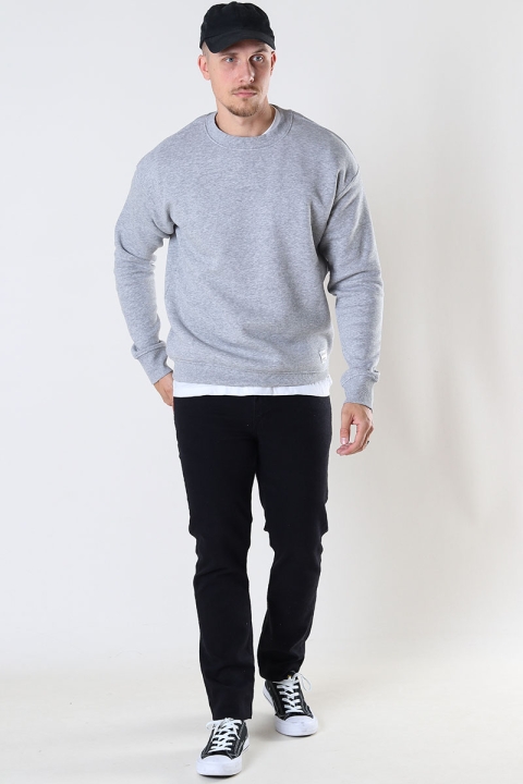 Solid Lenz Crew SW Light Grey Melange