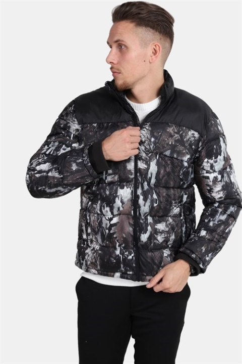 Only & Sons Bertil Puffer Jacket Black Print