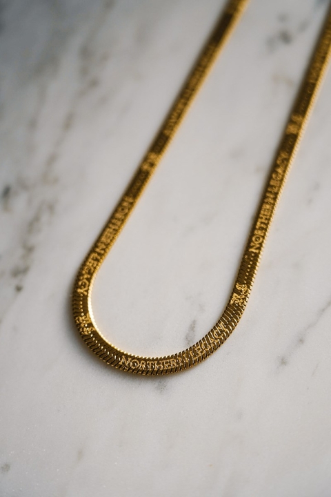 Northern Legacy Herringbone Ketting Gold