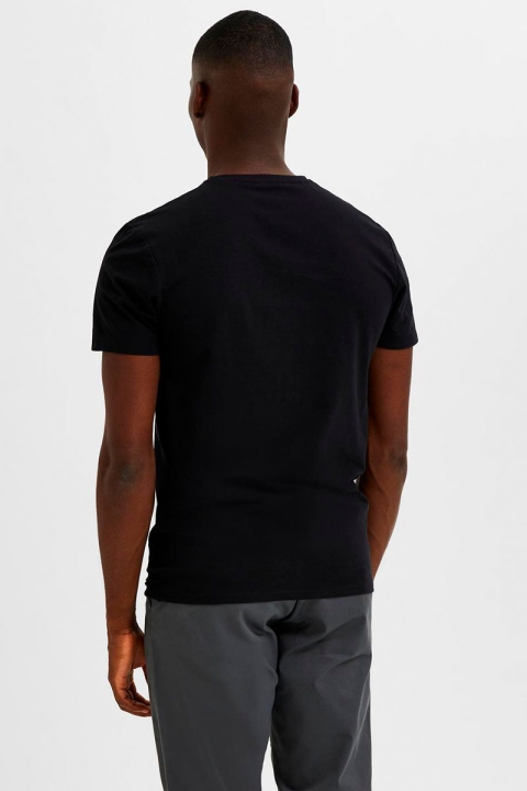 Selected Hael SS O-neck Tee Black