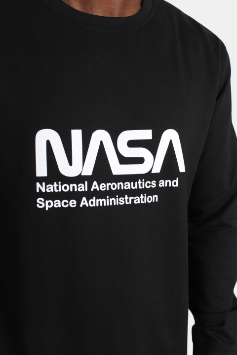 Mister Tee Nasa US Crewneck Sweatshirts Black