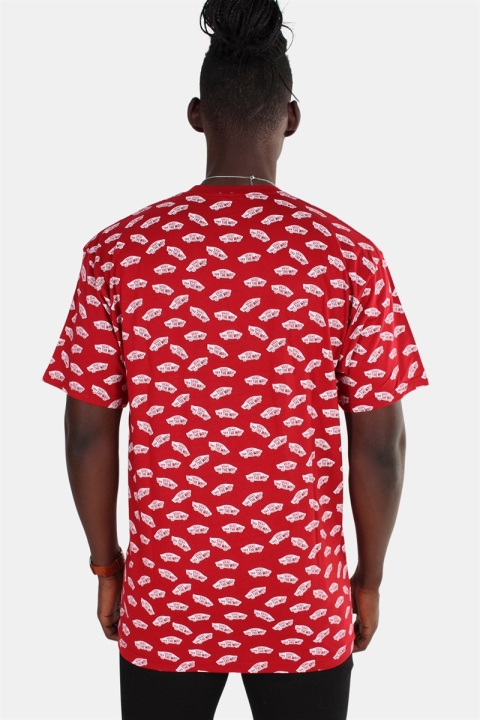 Vans Allover Distorted SS Cardinal T-shirt