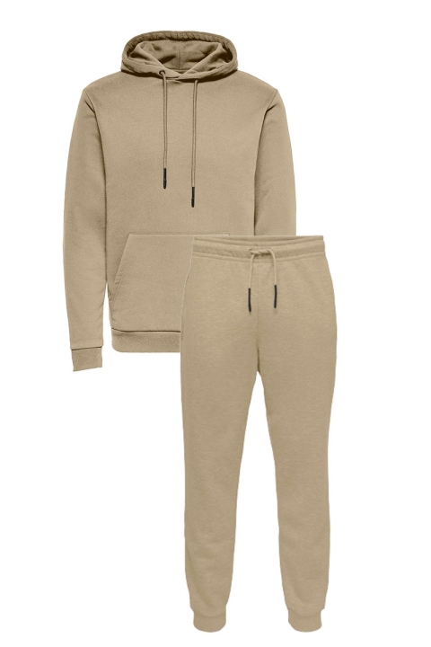ONLY & SONS CERES PANT & HOODIE SET Chinchilla