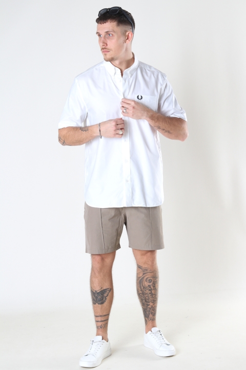 Fred Perry S/S OXFORD SHIRT 100 White