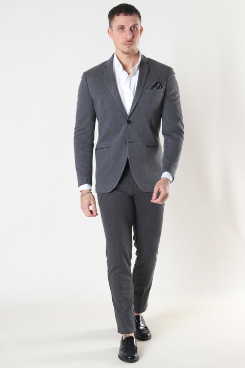 Jack & Jones PHIL JERSEY BLAZER Grey Melange  SUPER SLIM FIT