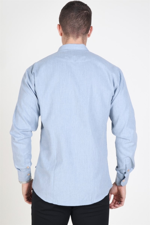Kronstadt Dean Henley Shirt Light Blue