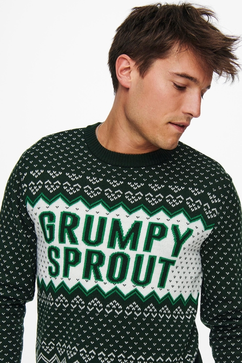 ONLY & SONS ONSX-MAS GRUMPY BEER KNIT Pine Grove