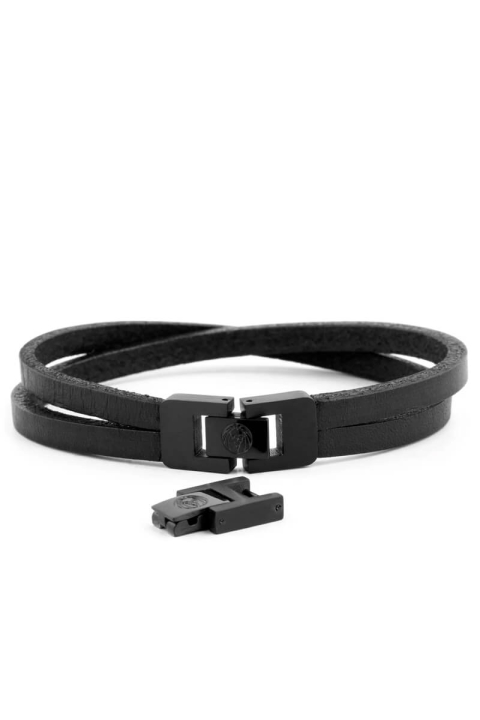 Lucleon Læder Armbånd Black