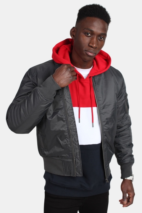 Urban Classics Bomber jakke Cool Grey