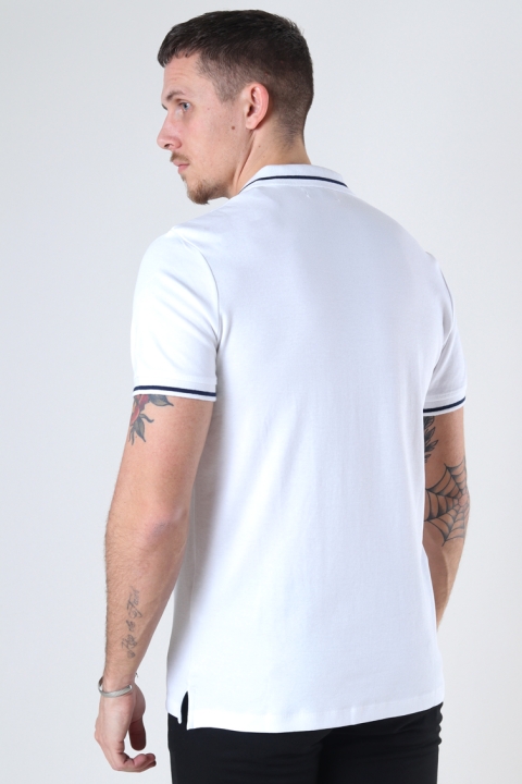 Jack & Jones JJEJERSEY POLO SS NOOS White REG