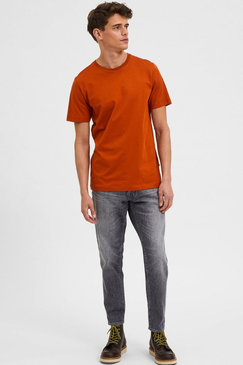 Selected SLHNORMAN SS O-NECK TEE W NOOS Bombay Brown