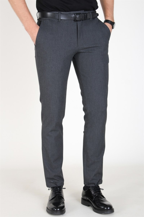 Selected Slim-Carlo Flex Pants Grey Melange