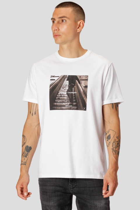 Clean Cut Copenhagen Tim organic tee White