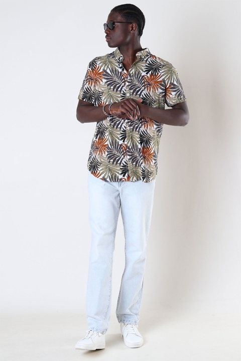 Kronstadt Johan Tropical vibes shirt SS Tobacco