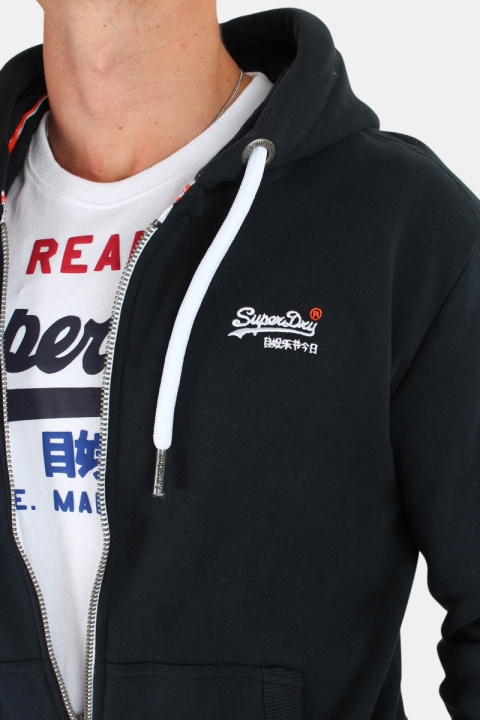 Superdry Orange Label Zip Hoodie Eclipse Navy