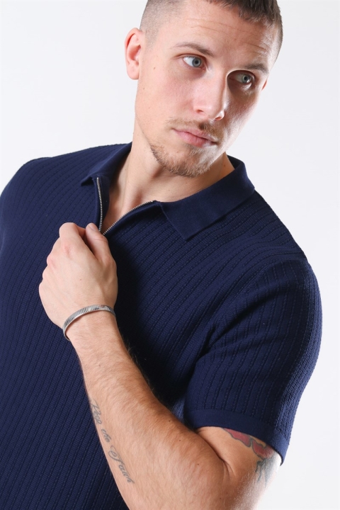 Jack & Jones Blabristol Strik SS Polo Maritime Blue