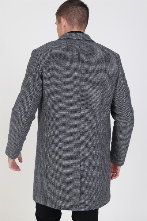 Jack & Jones Moulder Wool coat Dark Grey