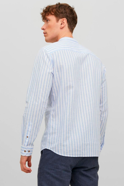 Jack & Jones JPRBLASUMMER HALF PLACKET SHIRT L/S SN Cashmere Blue