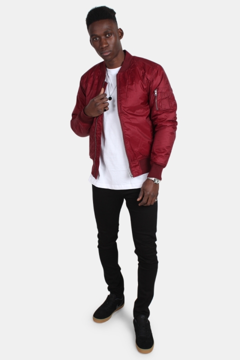 Urban Classics Bomber jacket Burgundy