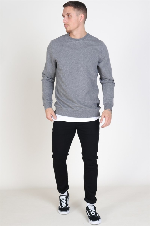 Only & Sons Winston Crew Neck Sweatshirts Medium Grey Melange