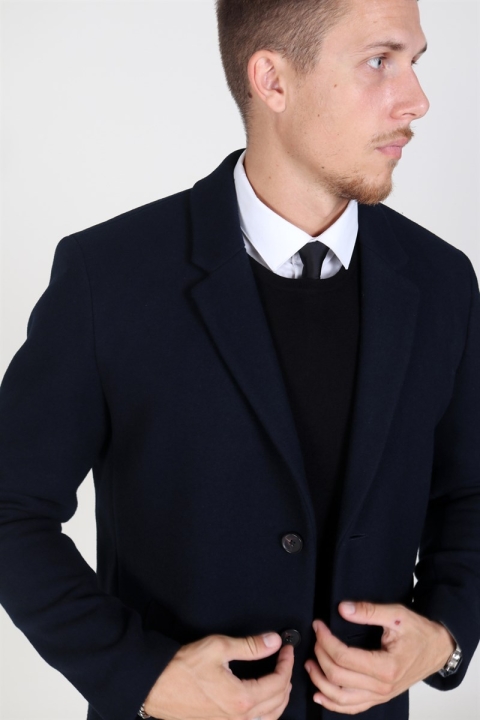 Jack & Jones Moulder Wool coat Dark Navy