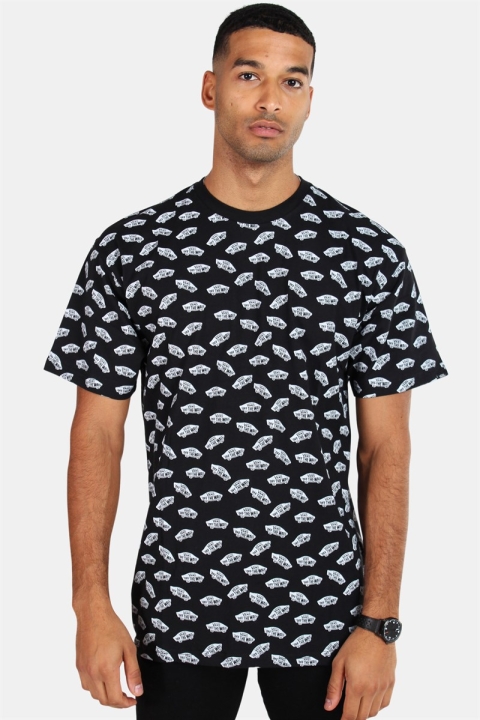 Vans All Over Distorted SS Black T-shirt