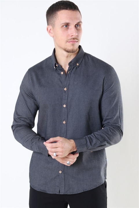 Kronstadt Johan Diego Cotton Shirt Dark Grey