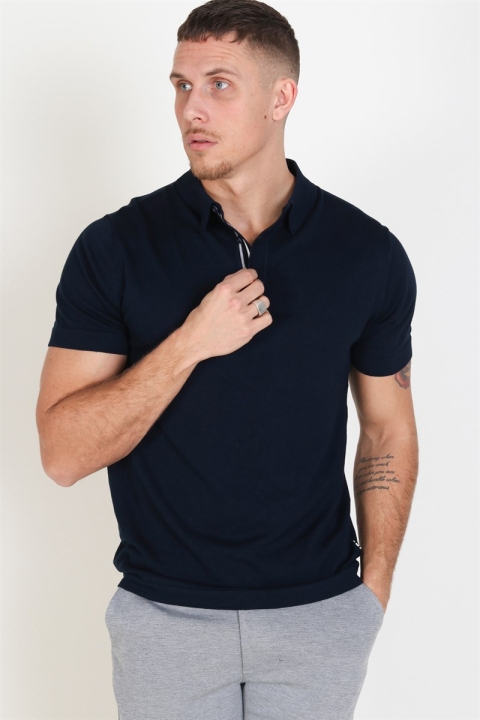 Tailored & Originals Mont Polo SS Knit Insignia Blue 