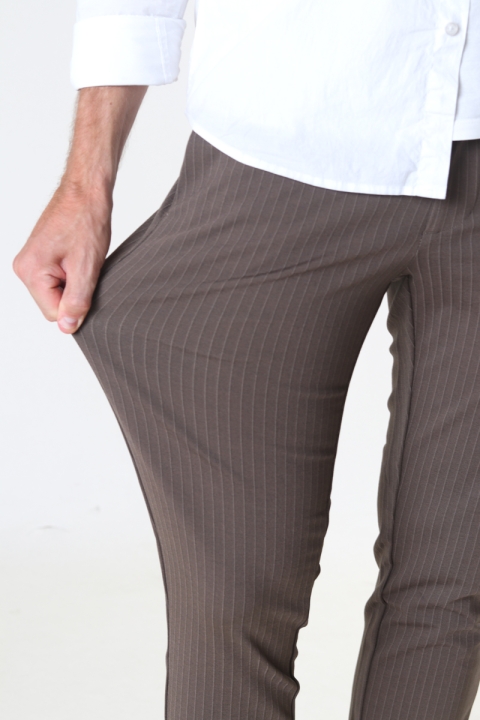 ONLY & SONS MARK PANT STRIPE Canteen Chinchilla