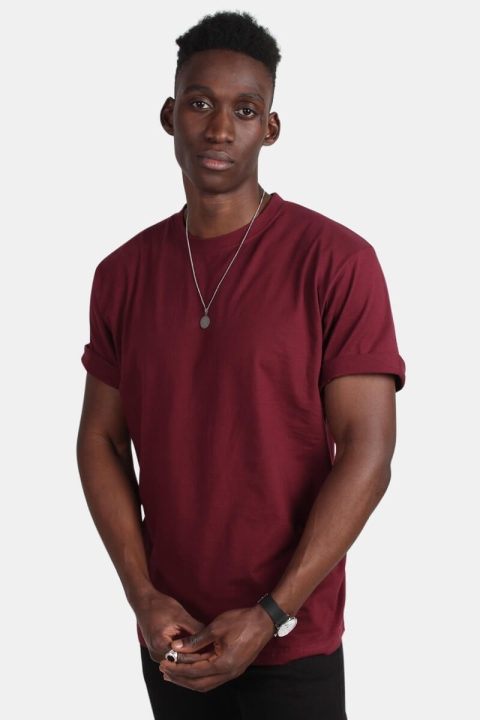 Basic Brand Oversize Tee Burgundy