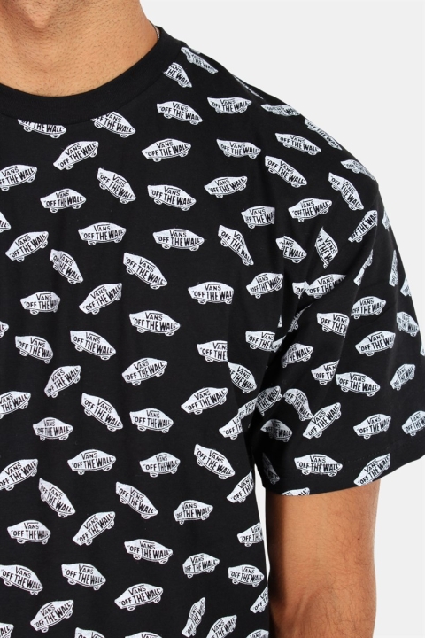 Vans All Over Distorted SS Black T-shirt