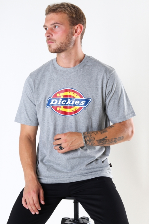 DICKIES ICON LOGO TEE GREY MELANGE